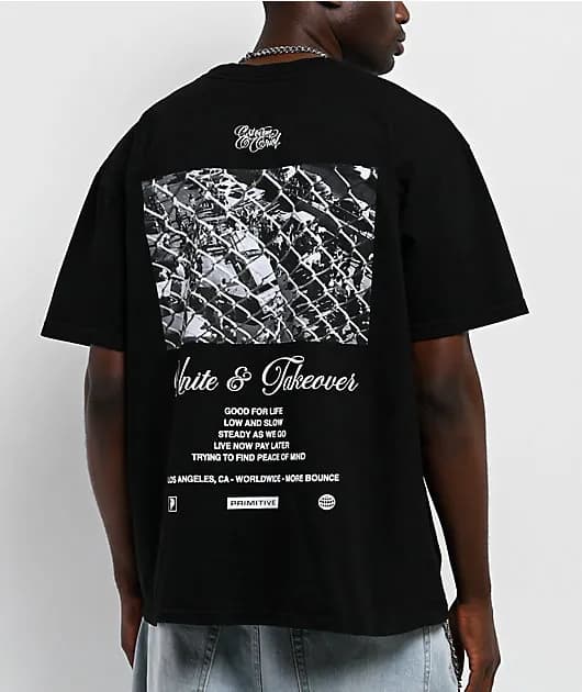 Estevan Oriol Knuckles Black Boxy T-Shirt — image 1 of 1