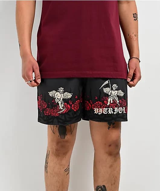 Eternal Black Mesh Shorts — image 1 of 1