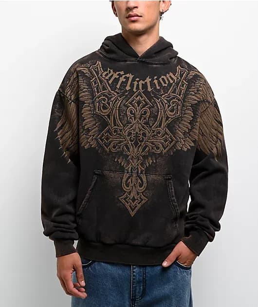 Eternal Throne Brown Wash Hoodie — image 1 of 1