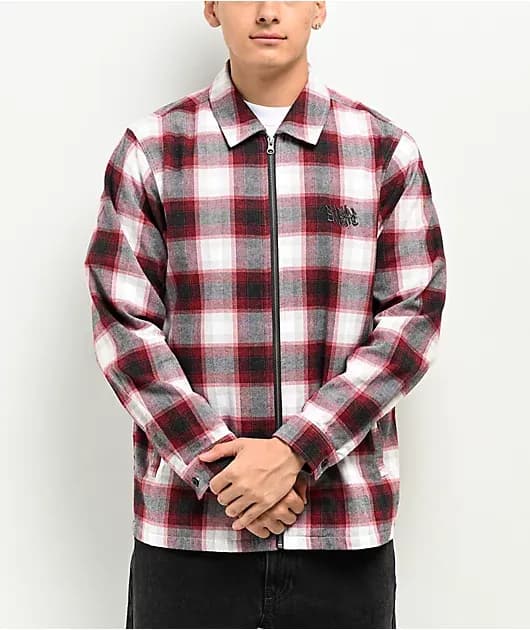 Fader Red White Flannel Jacket — image 1 of 1