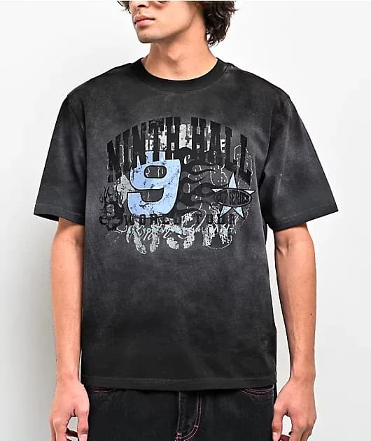 False Start Charcoal Wash Boxy T-Shirt — image 1 of 1