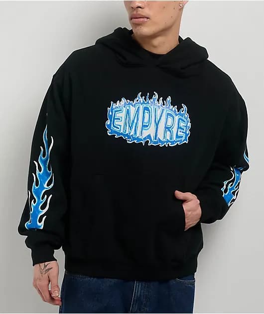 Flame Thrower Black Hoodie — image 1 of 1