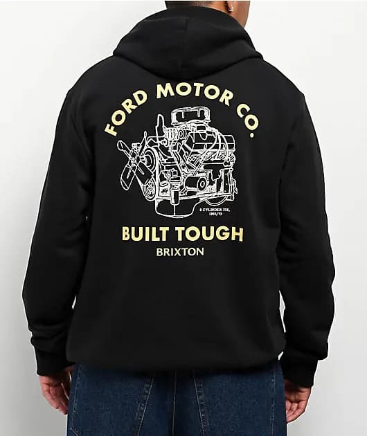 Ford Built Tough Black Hoodie — image 1 of 1