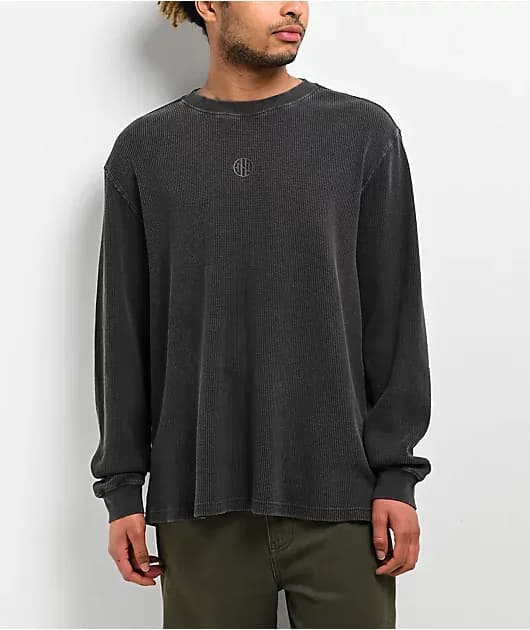 Fundamentals Ash Wash Boxy Thermal Long Sleeve T-Shirt — image 1 of 1