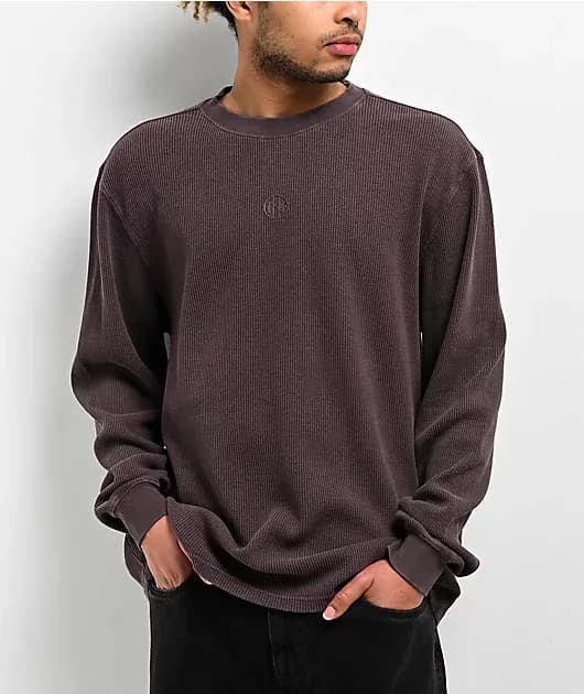 Fundamentals Java Boxy Thermal Long Sleeve T-Shirt — image 1 of 1