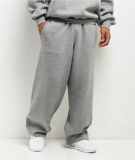 Fundamentals Logo Grey Oversized Sweatpants — image 1 of 1