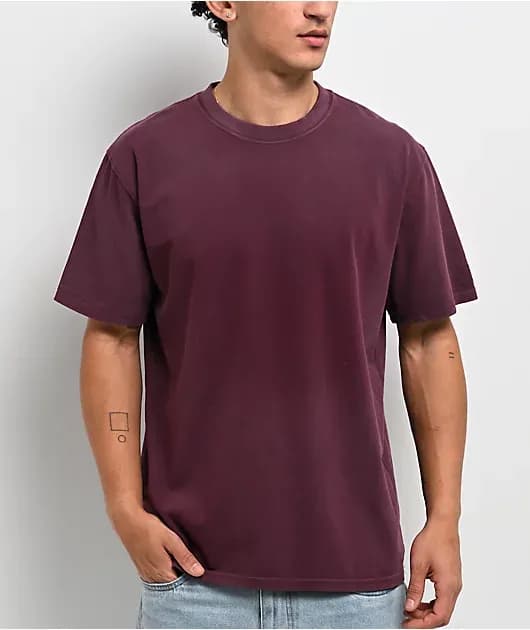 Fundamentals Shipwreck Dark Red Wash Boxy T-Shirt — image 1 of 1