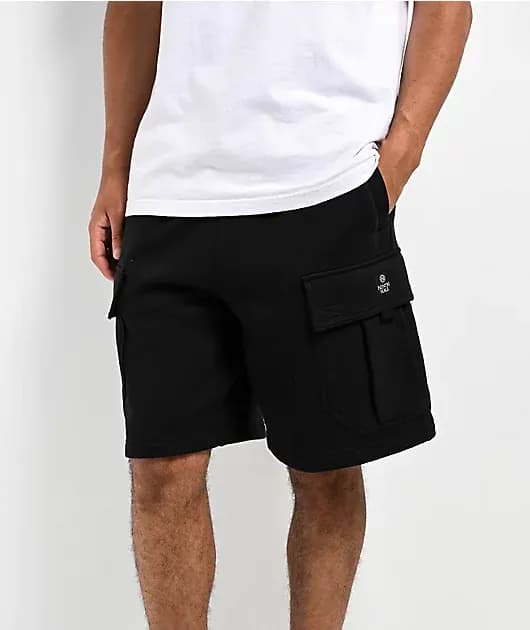 Fundamentals Stash Black Cargo Sweat Shorts — image 1 of 1