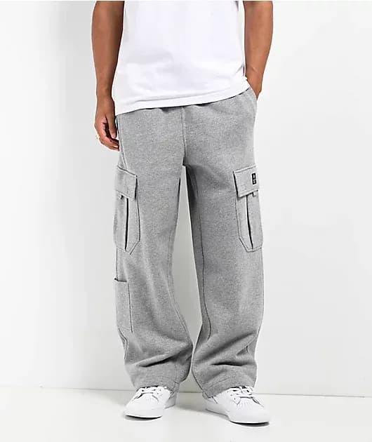 Fundamentals Stash Grey Baggy Cargo Sweatpants — image 1 of 1