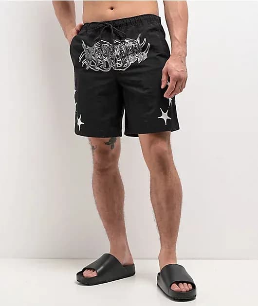 Fusion 18 Black Board Shorts — image 1 of 1
