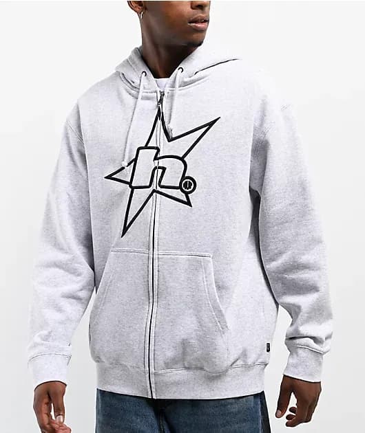 Gleam Grey Zip Hoodie — image 1 of 1