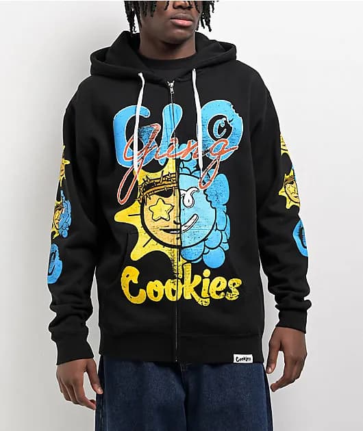 Glo Gang Sun C Bite Black Zip Hoodie — image 1 of 1