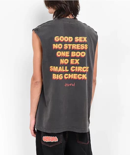 Good Sex Black Wash Muscle Tank Top — image 1 of 1
