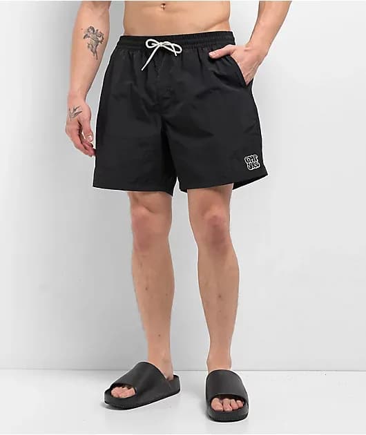 Graffiti Floater Black Board Shorts — image 1 of 1