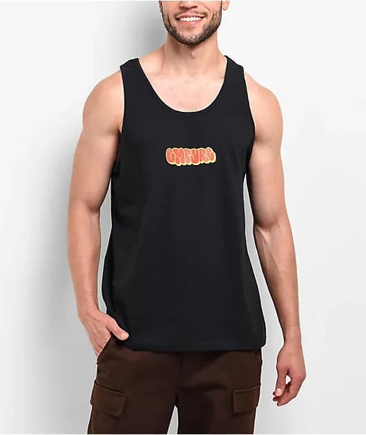 Graffiti Logo Black Tank Top — image 1 of 1