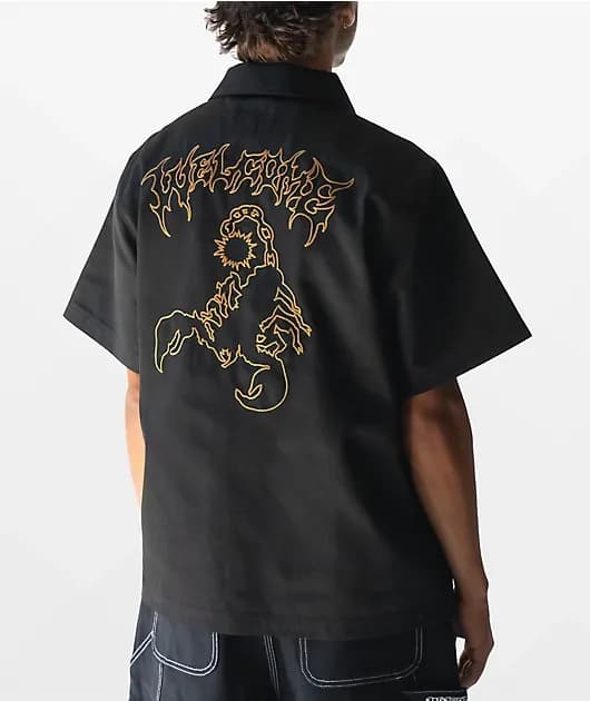 Graphic Black Work Shirt — image 1 of 1