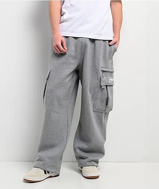 Grey Heavyweight Cargo Sweatpants — image 1 of 1