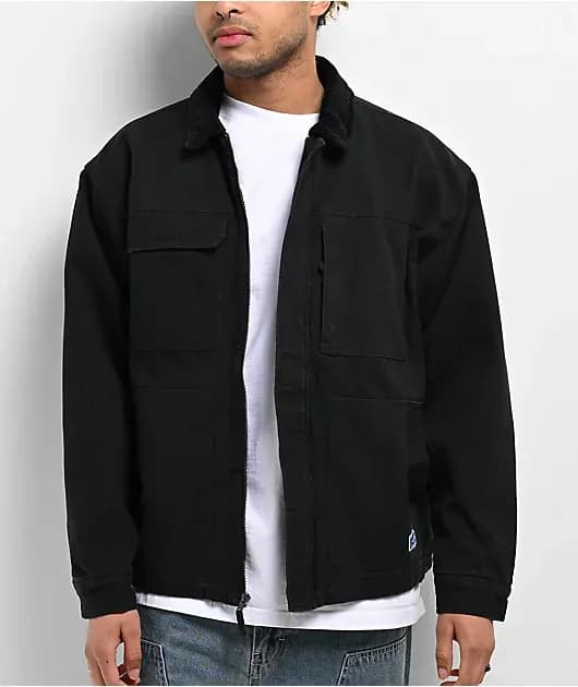 Grind Chore Black Canvas Jacket — image 1 of 1