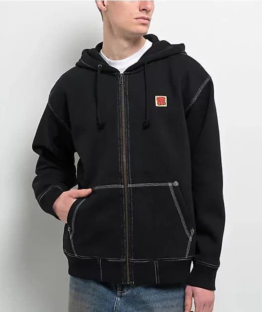 Hammer Time Black Zip Hoodie — image 1 of 1