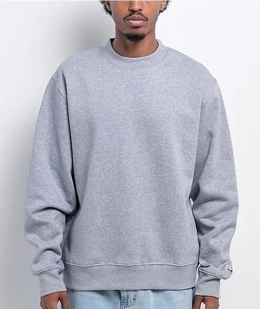 Heavyweight Grey Crewneck Sweatshirt — image 1 of 1