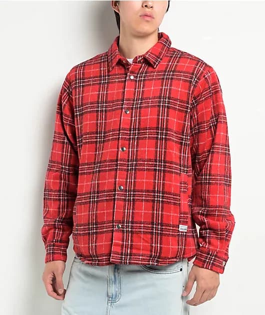 Heavyweight Red Plaid Flannel Work Jacket — image 1 of 1