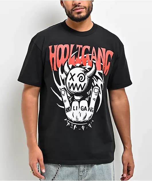 HOOLIGANG JVB Headcase Black T-Shirt — image 1 of 1