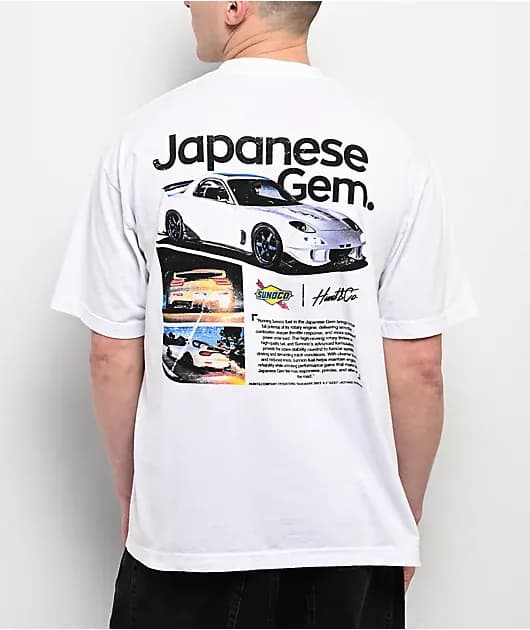 Hunt Co. Sunoco Japanese Gem White T-Shirt — image 1 of 1