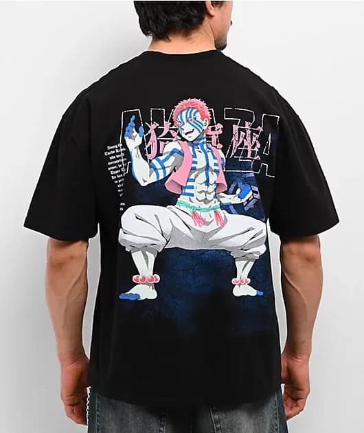 Hypland Demon Slayer Akaza Black T-Shirt — image 1 of 1