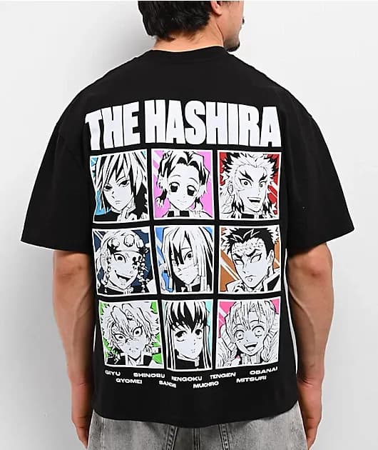 Hypland Demon Slayer Hashira Black T-Shirt — image 1 of 1