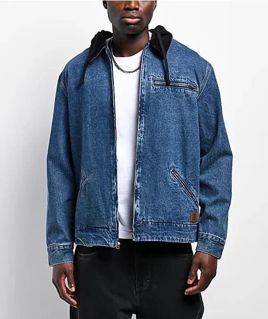 Imagine Indigo Hooded Denim Jacket — image 1 of 1