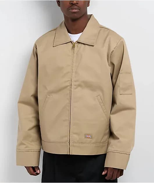 Insulated Eisenhower Khaki Work Jacket — image 1 of 1