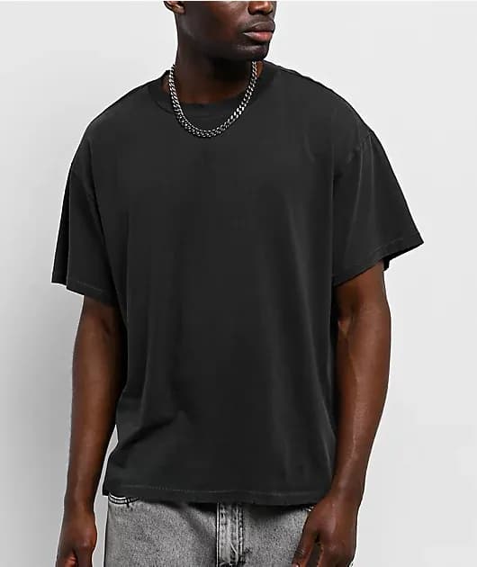 Eon Distressed Black Wash T-Shirt — image 1 of 1