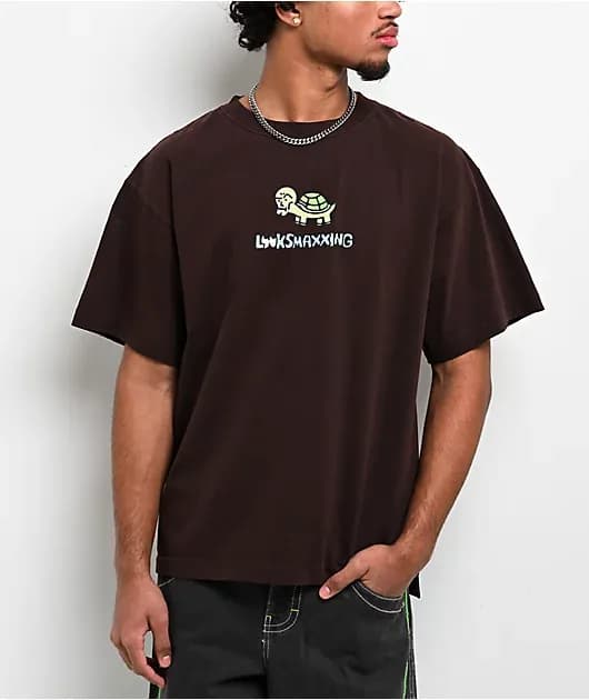 Jerry Looksmaxxing Brown T-Shirt — image 1 of 1