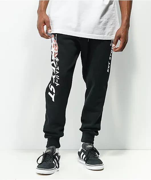 Kaiju Black Jogger Sweatpants — image 1 of 1