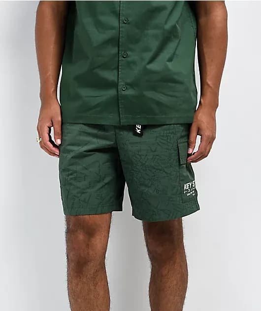 Road Map Green Board Shorts — image 1 of 1