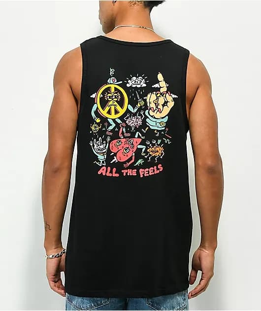 All The Feels Black Tank Top — image 1 of 1