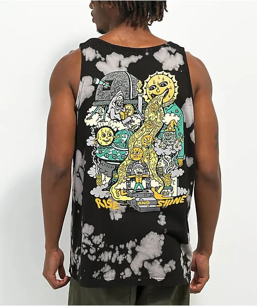 Rise And Shine Bleach Dye Tank Top — image 1 of 1