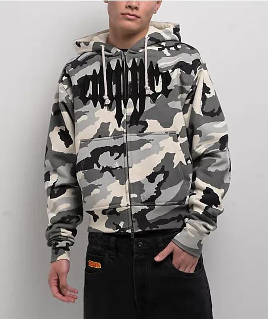 Leg Cramp Camo Zip Hoodie — image 1 of 1