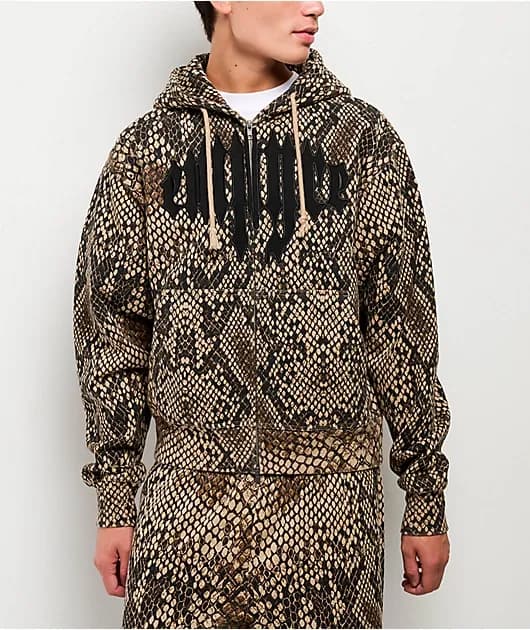 Leg Cramp Snake Zip Hoodie — image 1 of 1