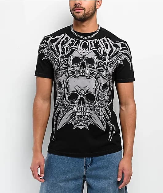 Legion Asunder Black Wash T-Shirt — image 1 of 1