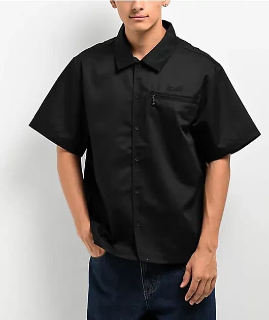 Mace Black Short Sleeve Work Shirt — image 1 of 1