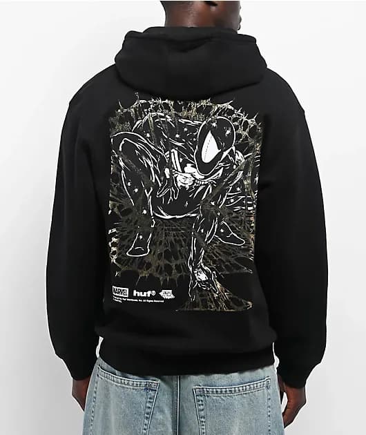 Man Arachknight Black Zip Hoodie — image 1 of 1