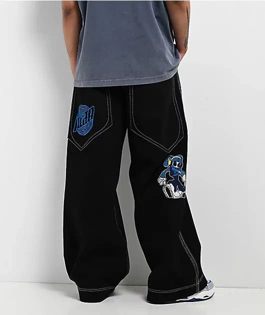 Mega Rave Black Jeans — image 1 of 1