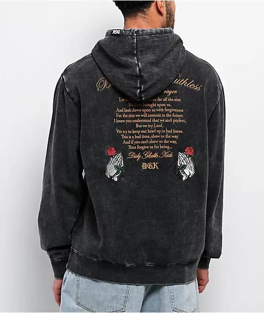 Mercy Vintage Black Wash Hoodie — image 1 of 1