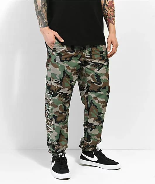Mission Nylon Camo Skate Pants — image 1 of 1