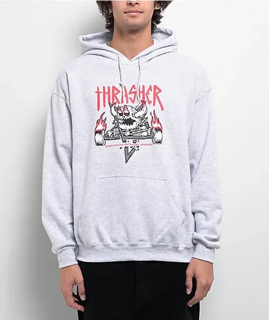 Monster Gram Heather Grey Hoodie — image 1 of 1