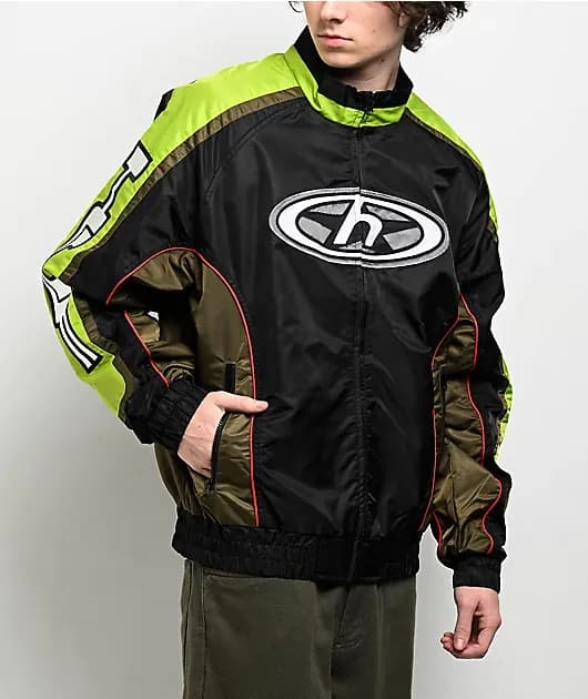 Moto Black Green Jacket — image 1 of 1