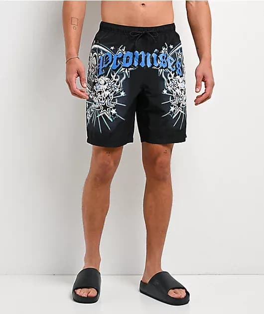 Nautical Black Board Shorts — image 1 of 1