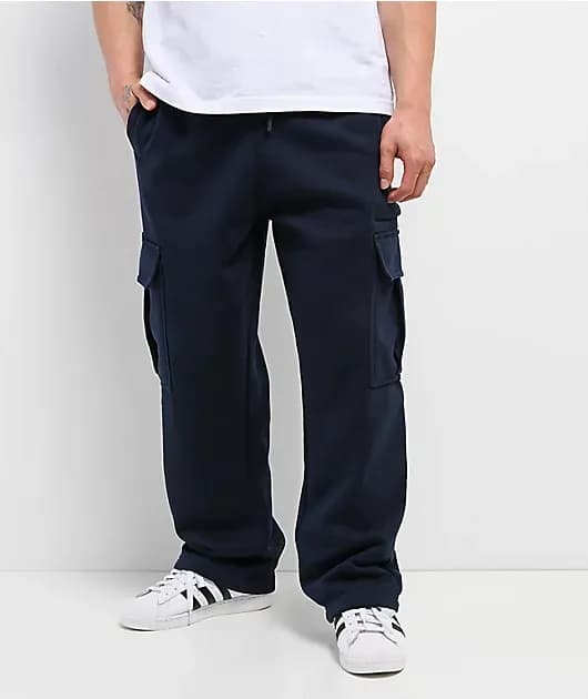 Navy Cargo Sweatpants — image 1 of 1