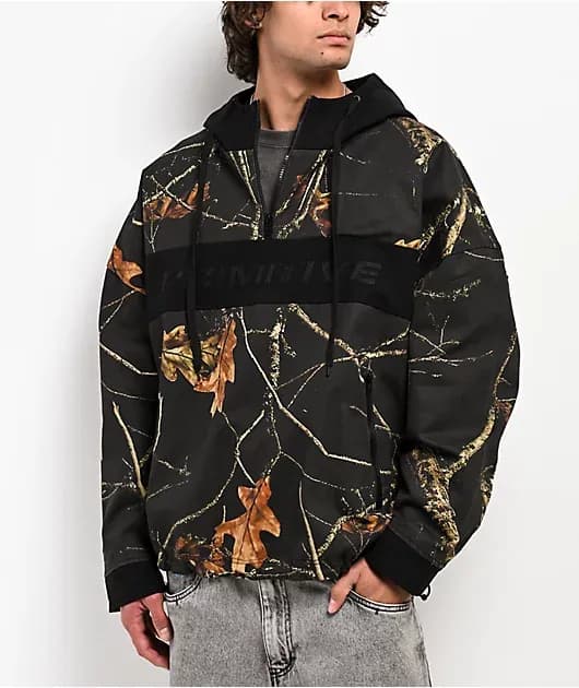 Night Owl Black Camo Anorak Jacket — image 1 of 1